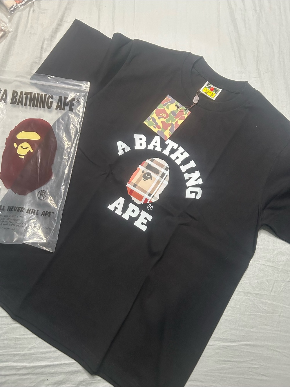 A Bathing Ape Bape X Burberry shirt